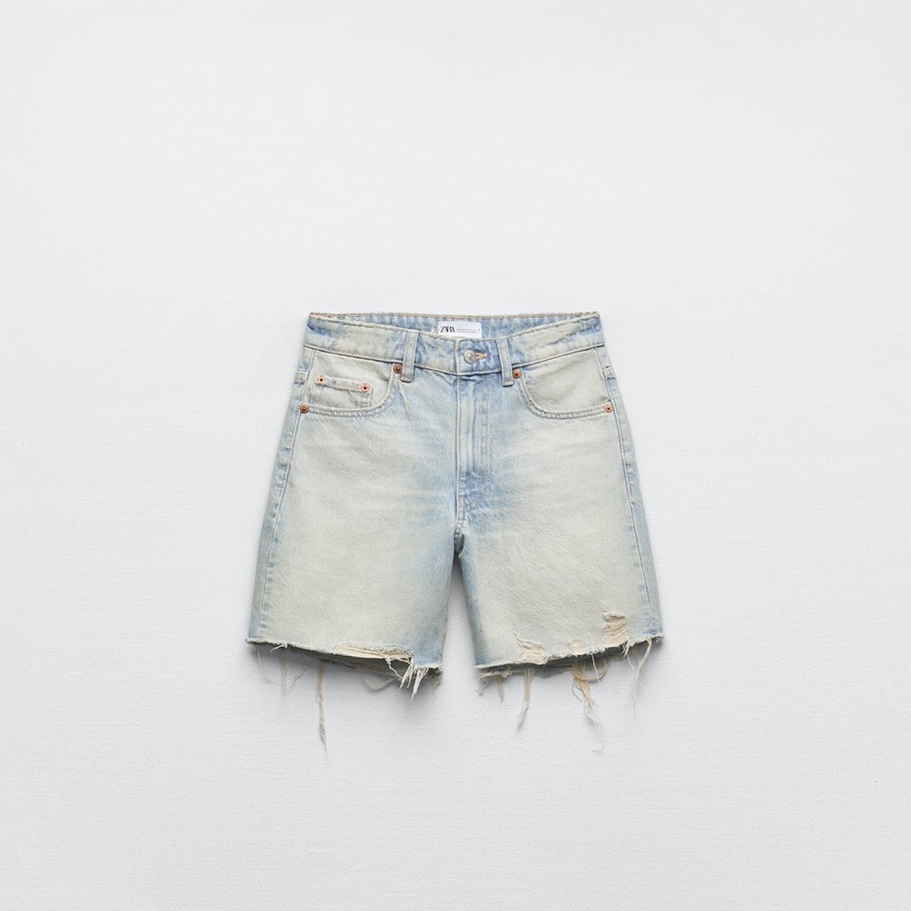COPY - ZARA Loose fit denim shorts